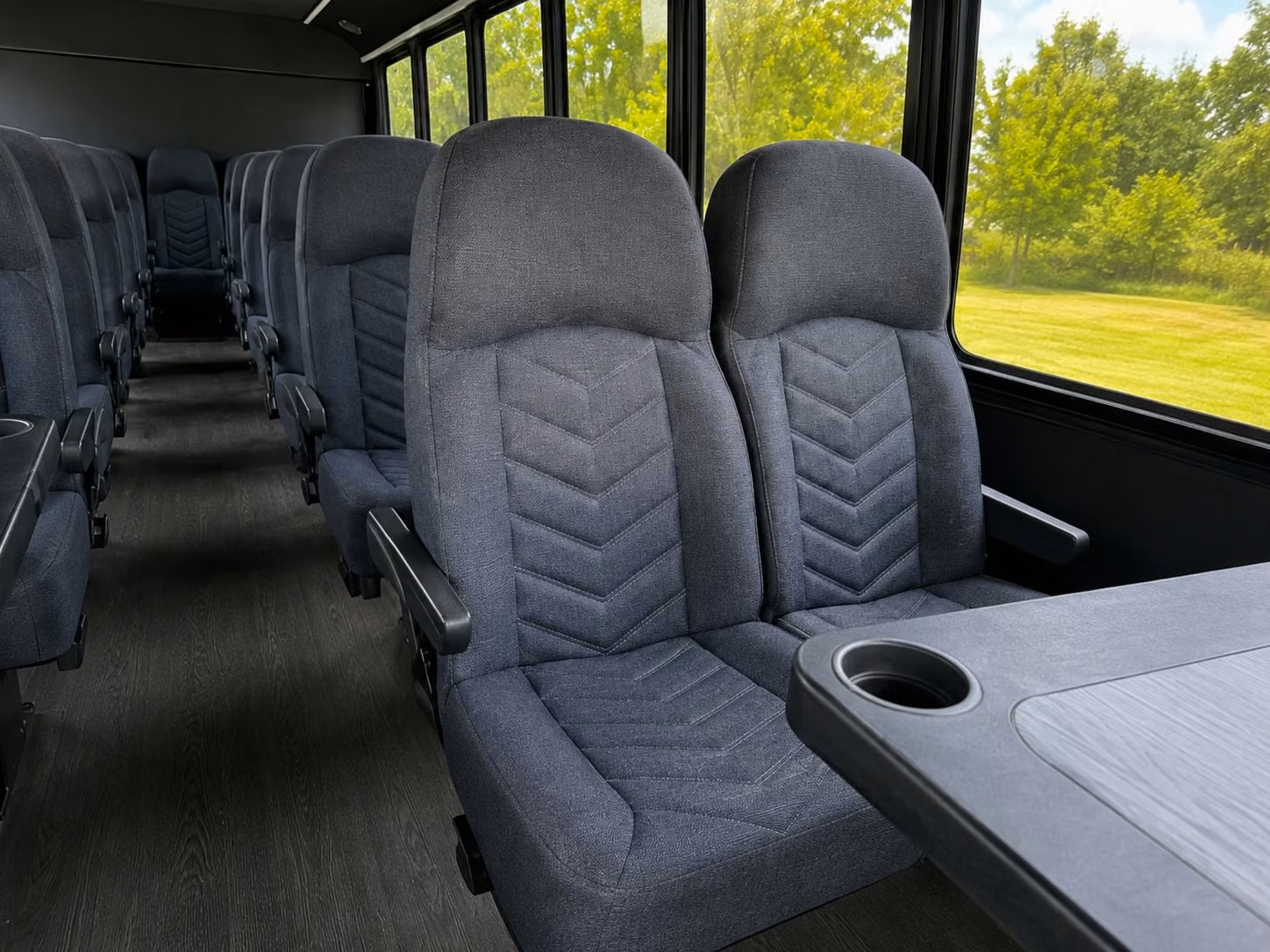 15 passenger minibus interior