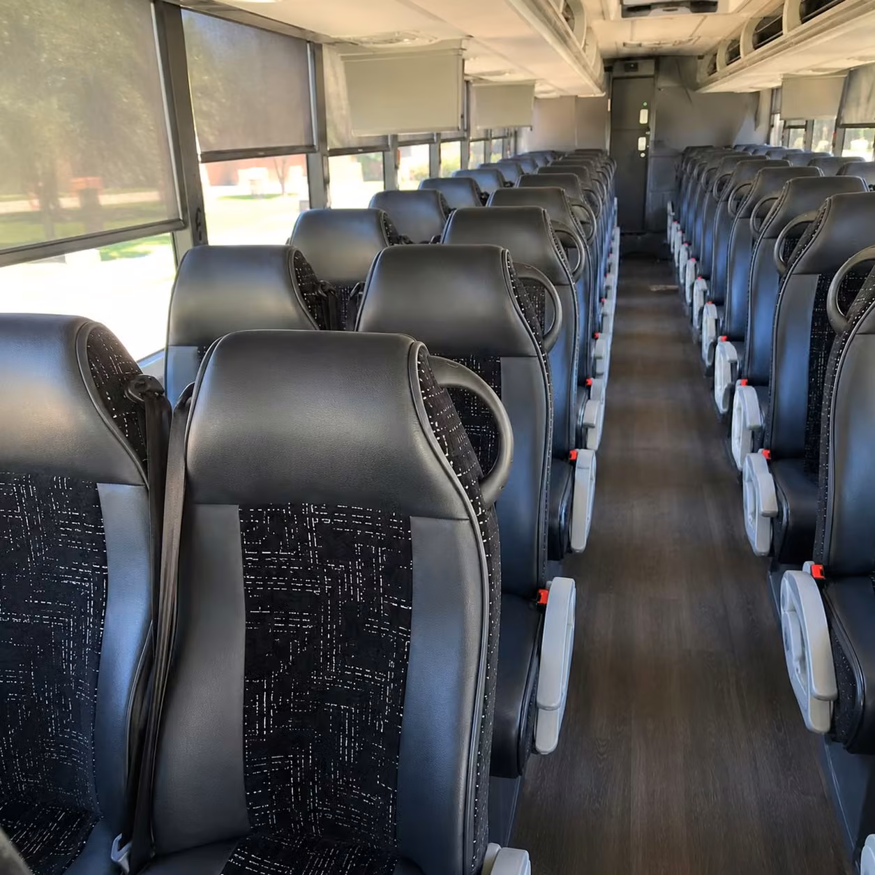 56 passenger charter bus interior