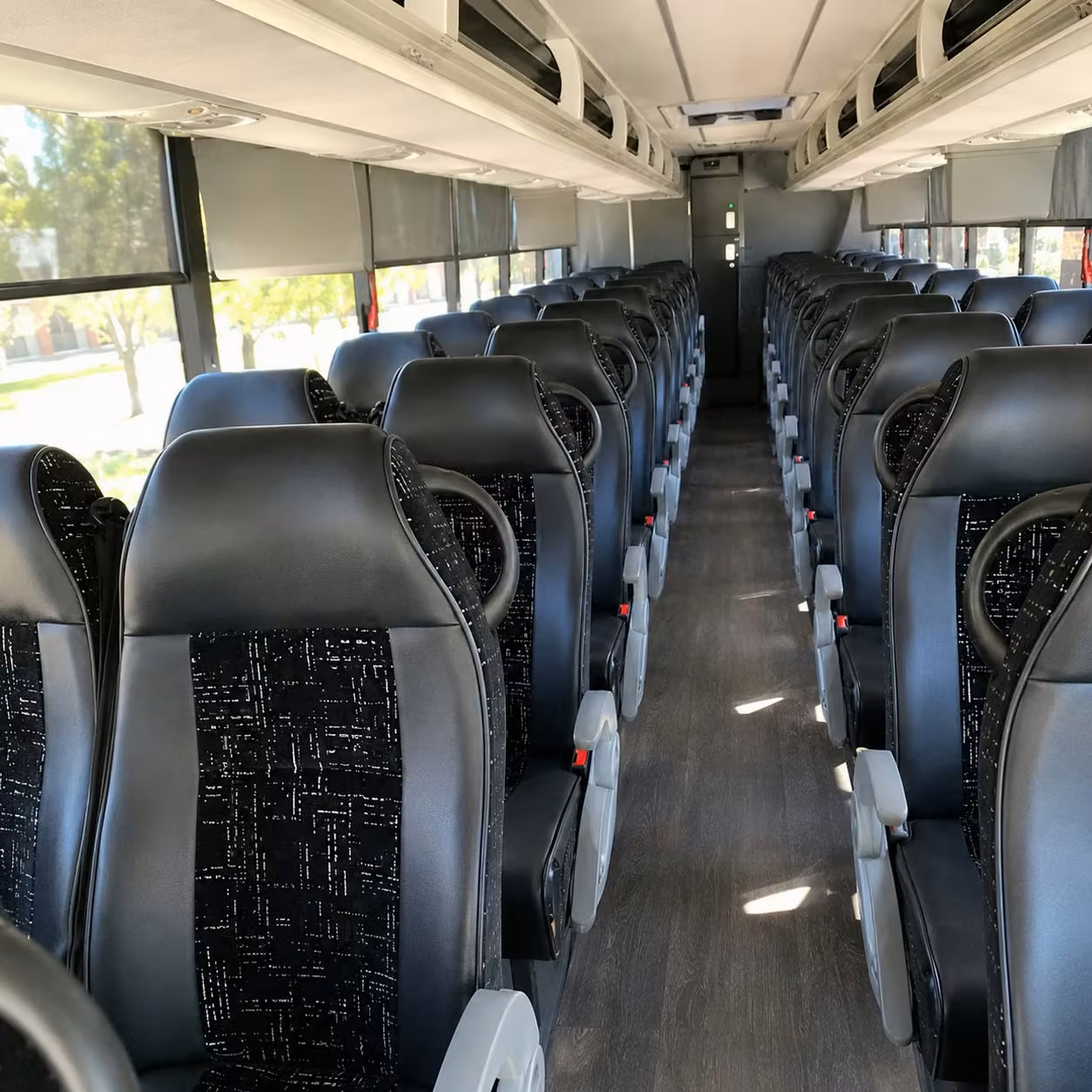 shawnee charter bus rental interior